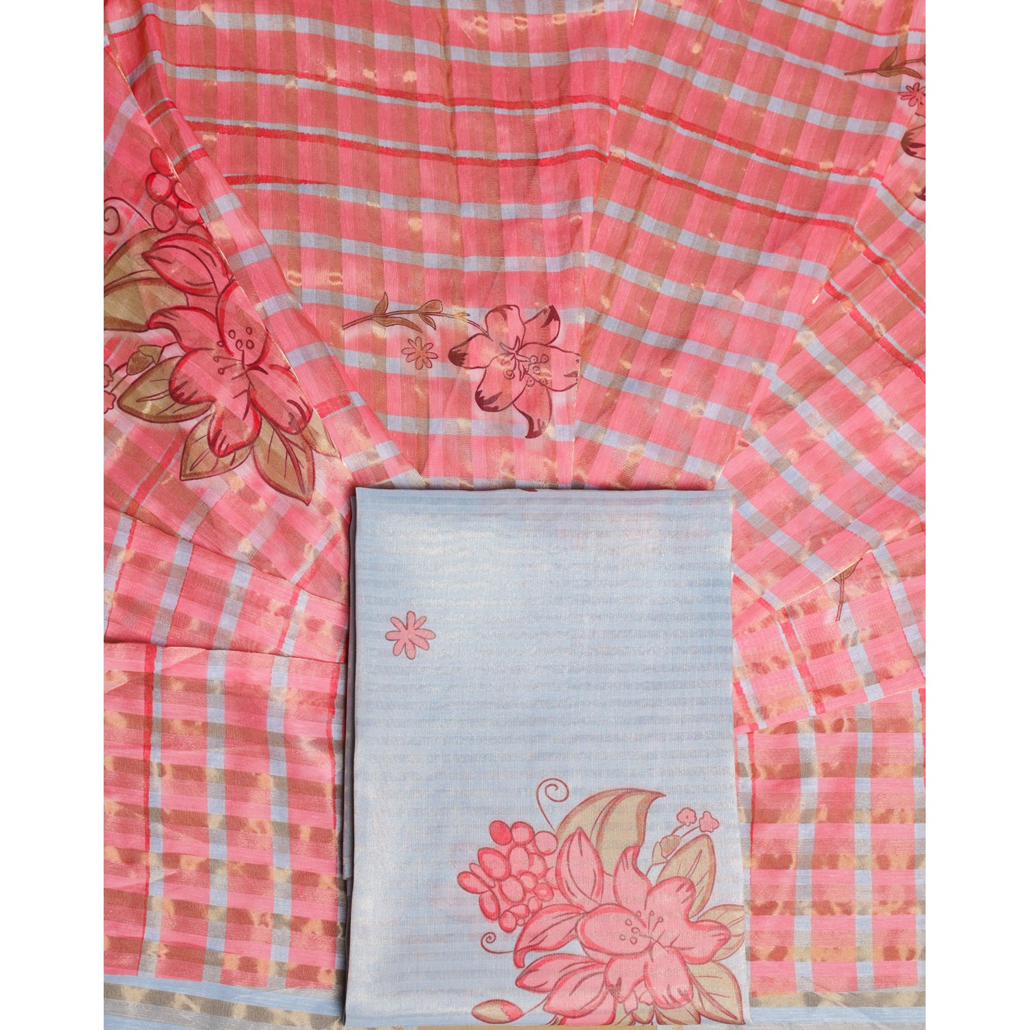 AABHA LUXE - CHANDERI SILK 2 PIECE SET