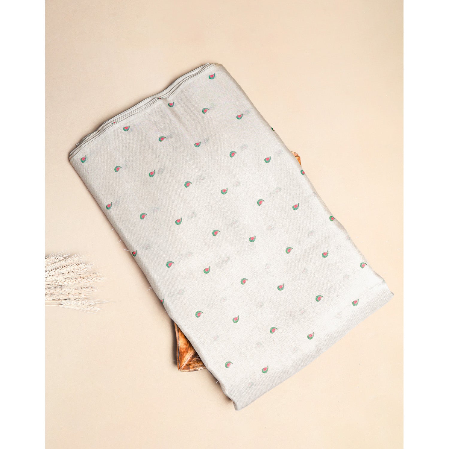 SHIMMER TISSUE PRINTED BUTTA FABRIC