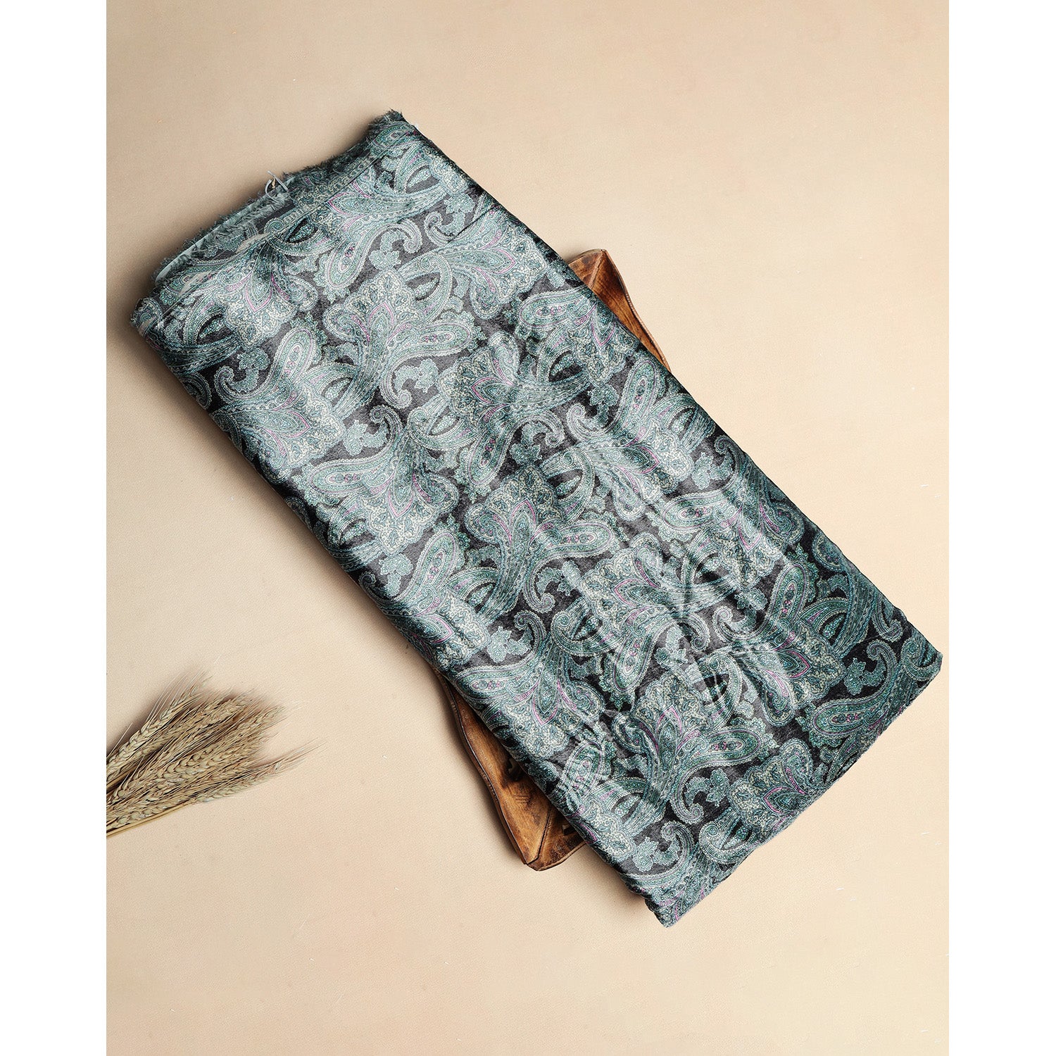 MEHFIL-E-RANG - VELVET DIGITAL PRINTED FABRIC