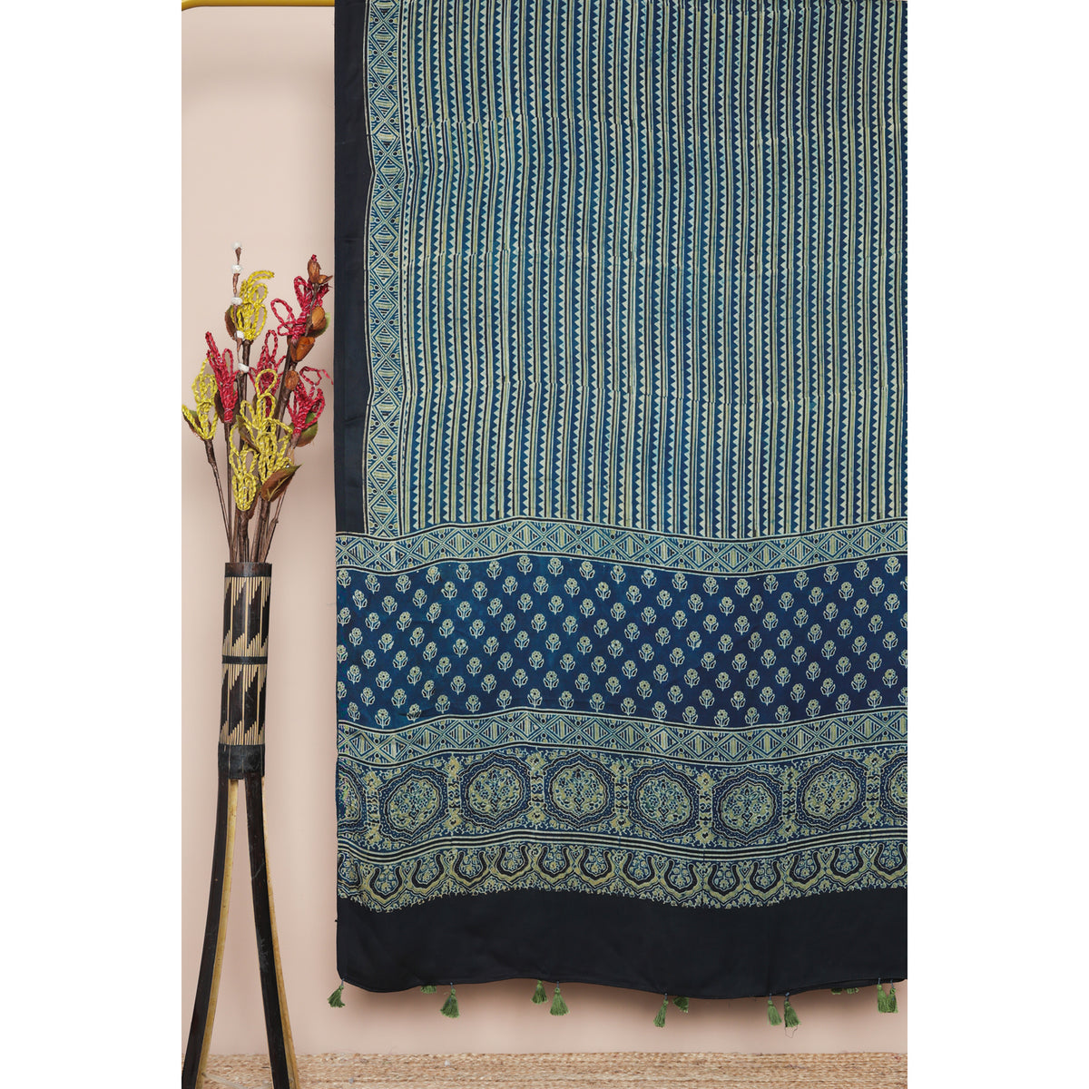 PURE MODAL SILK AJRAKH DUPATTA