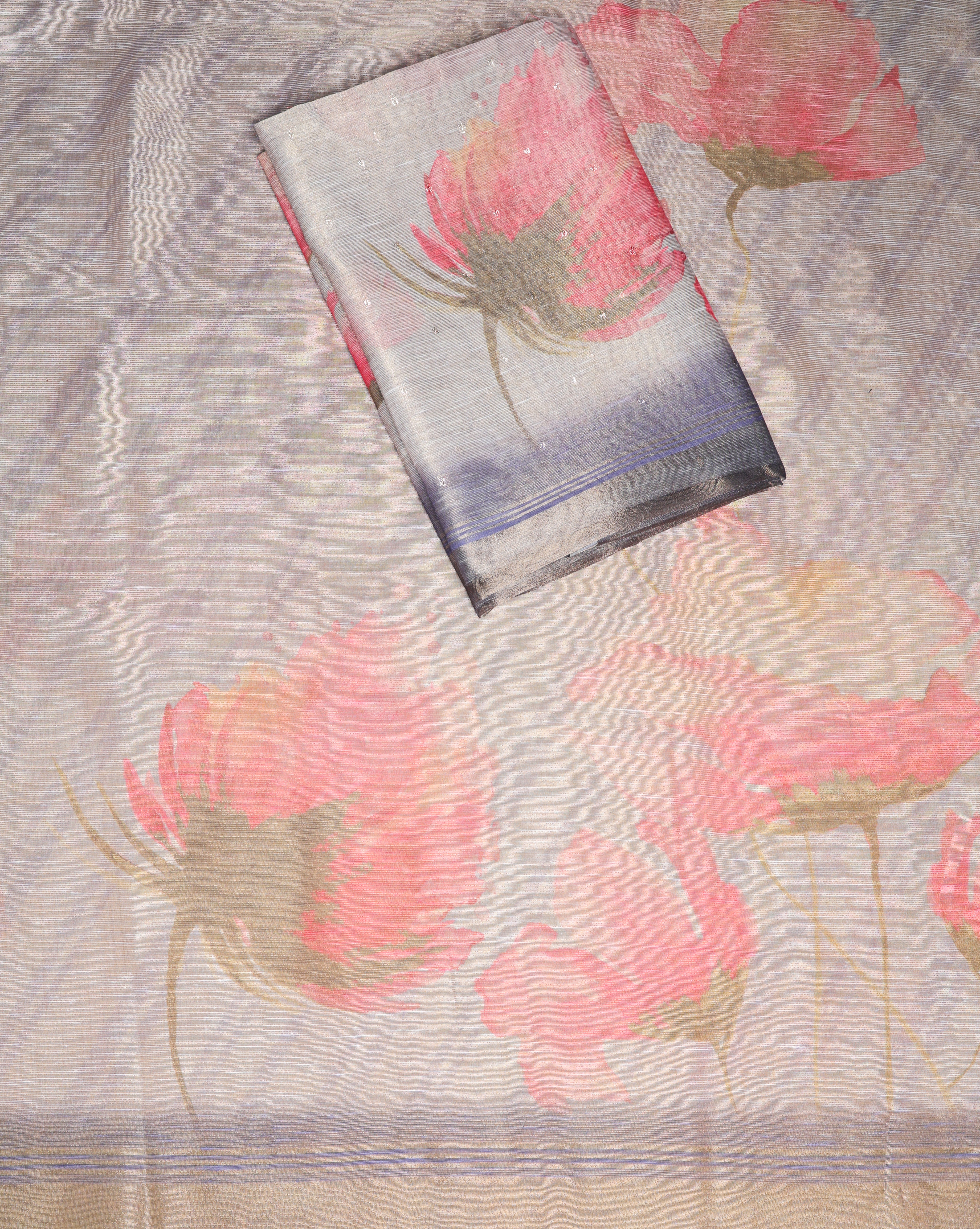 TEHZEEB - TISSUE SILK PRINTED 2 PIECE SET