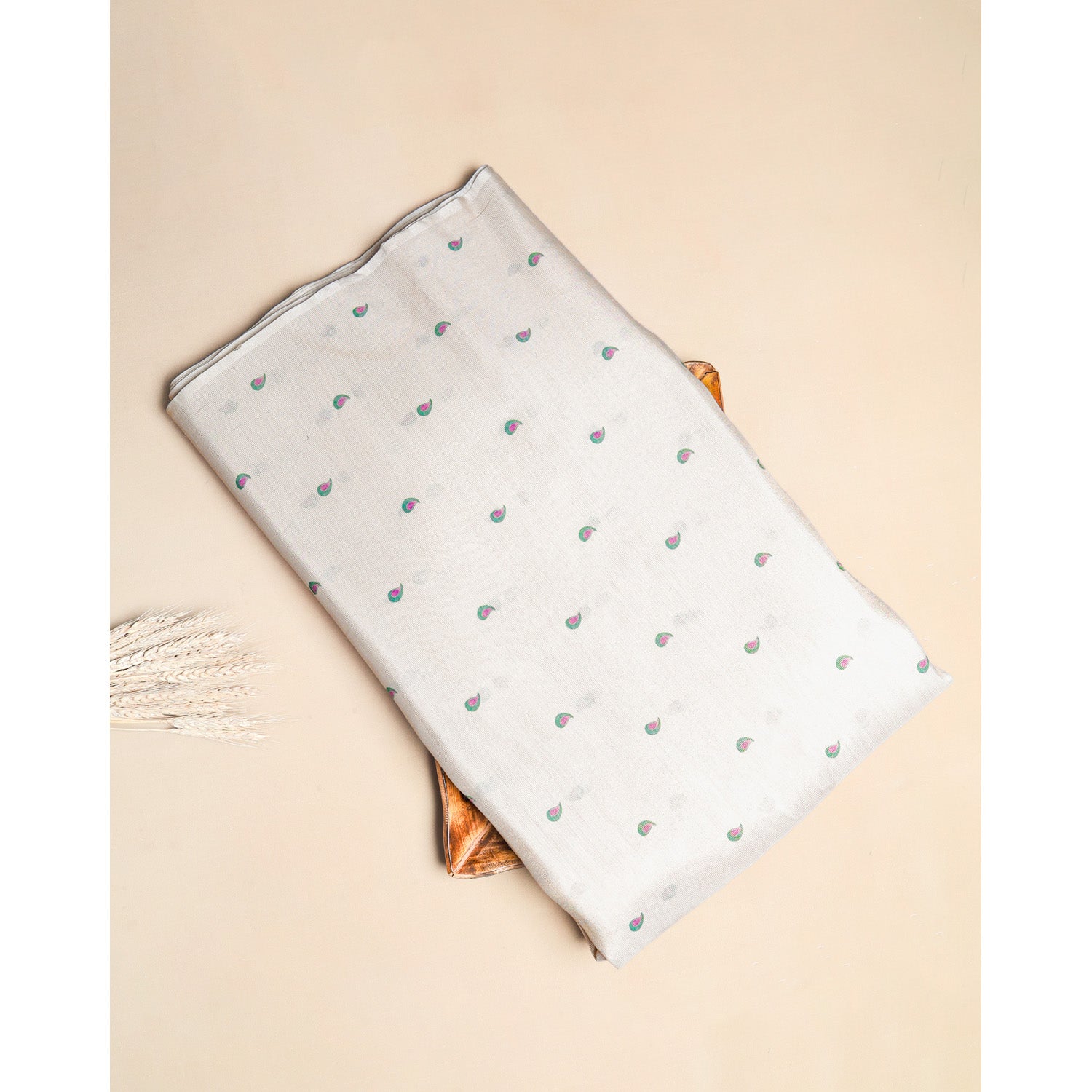 SHIMMER TISSUE PRINTED BUTTA FABRIC