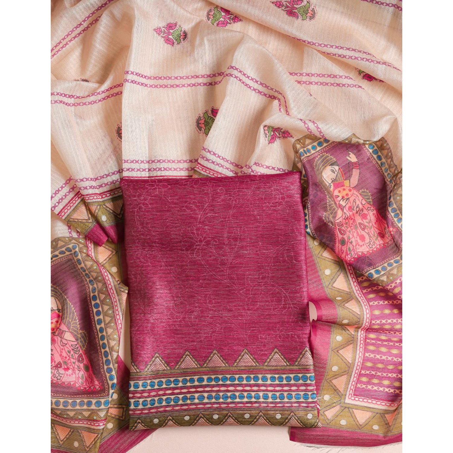 CHANDERI 2 PIECE SET