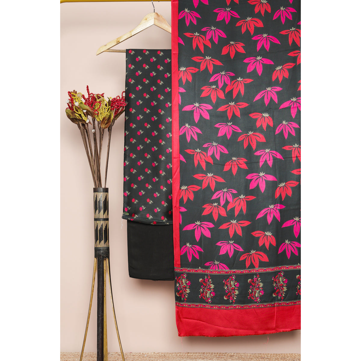 MODAL SILK PRINTED SUIT SET