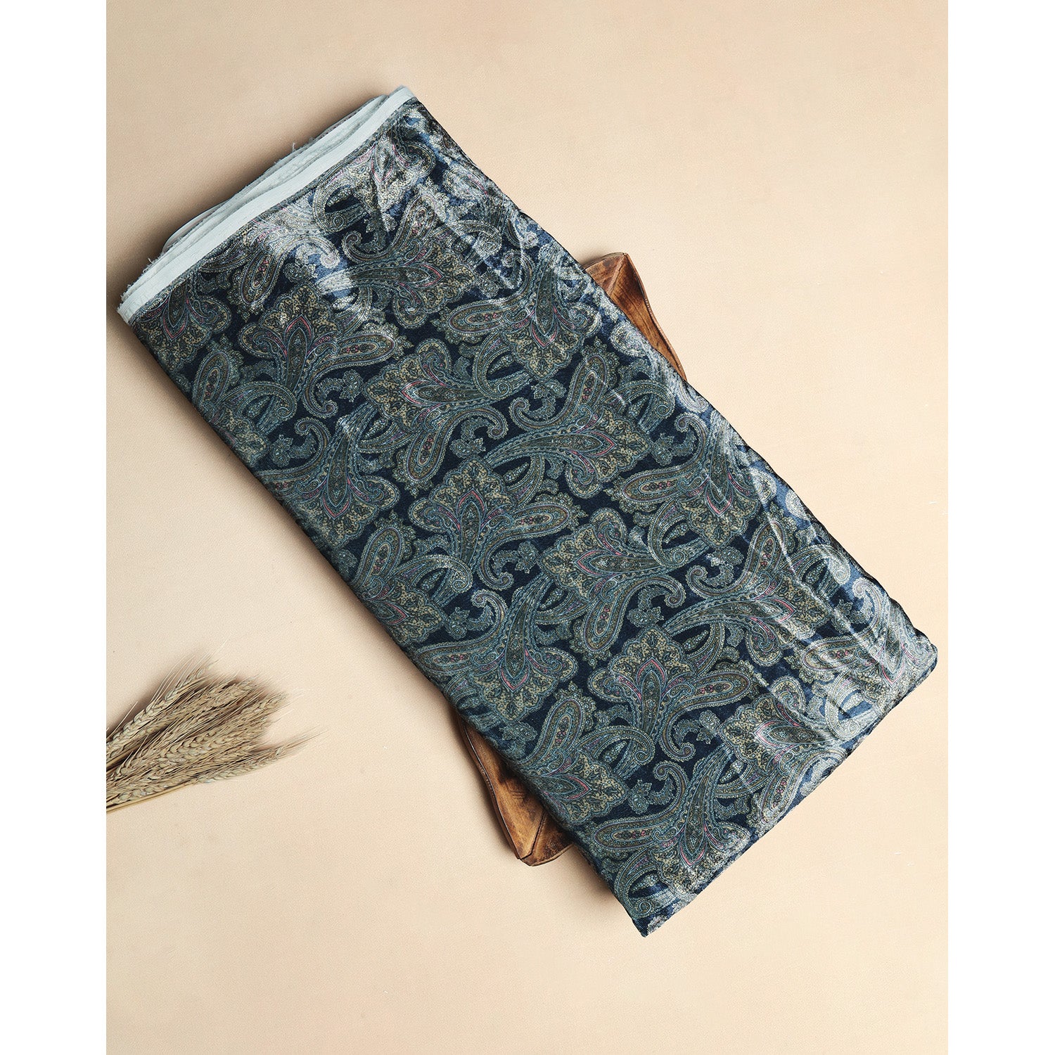 MEHFIL-E-RANG - VELVET DIGITAL PRINTED FABRIC