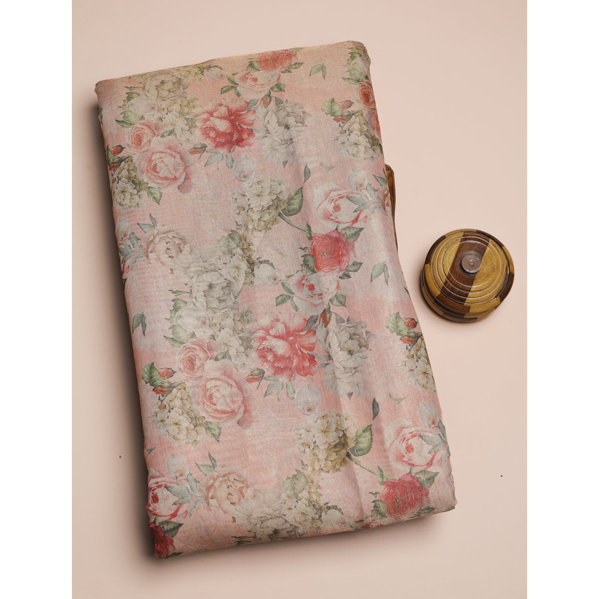 SEMI TUSSAR PRINTED FABRIC