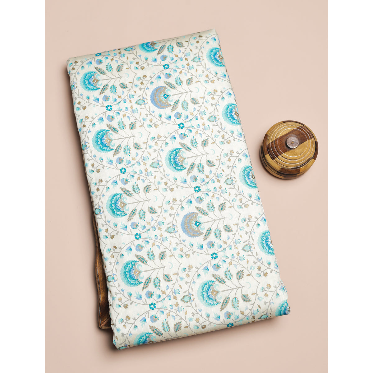 SEMI TUSSAR PRINTED FABRIC
