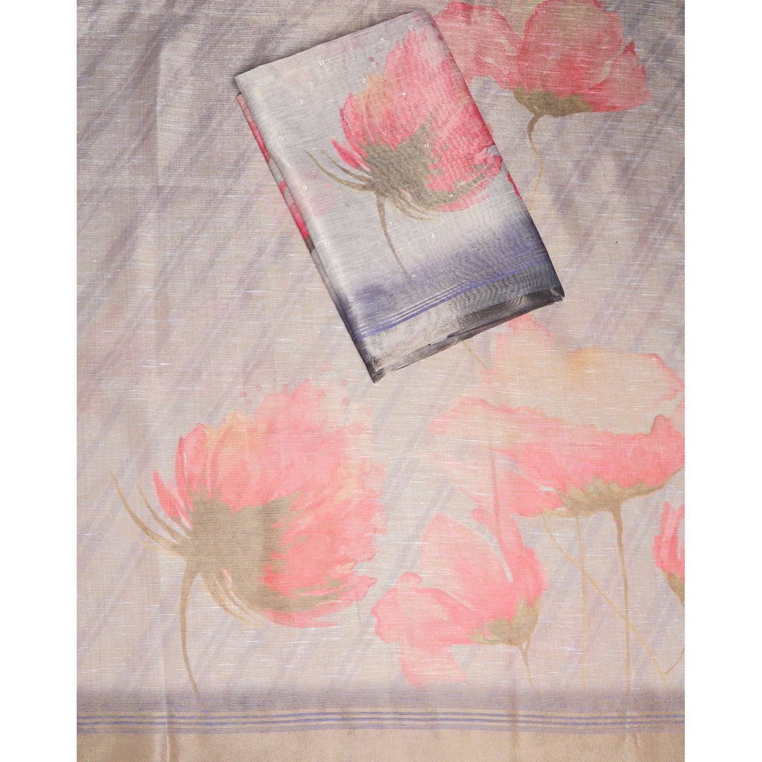 TEHZEEB - TISSUE SILK PRINTED 2 PIECE SET