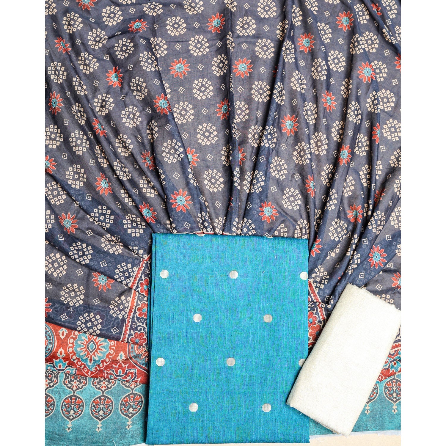PURE COTTON HANDLOOM SUIT SET