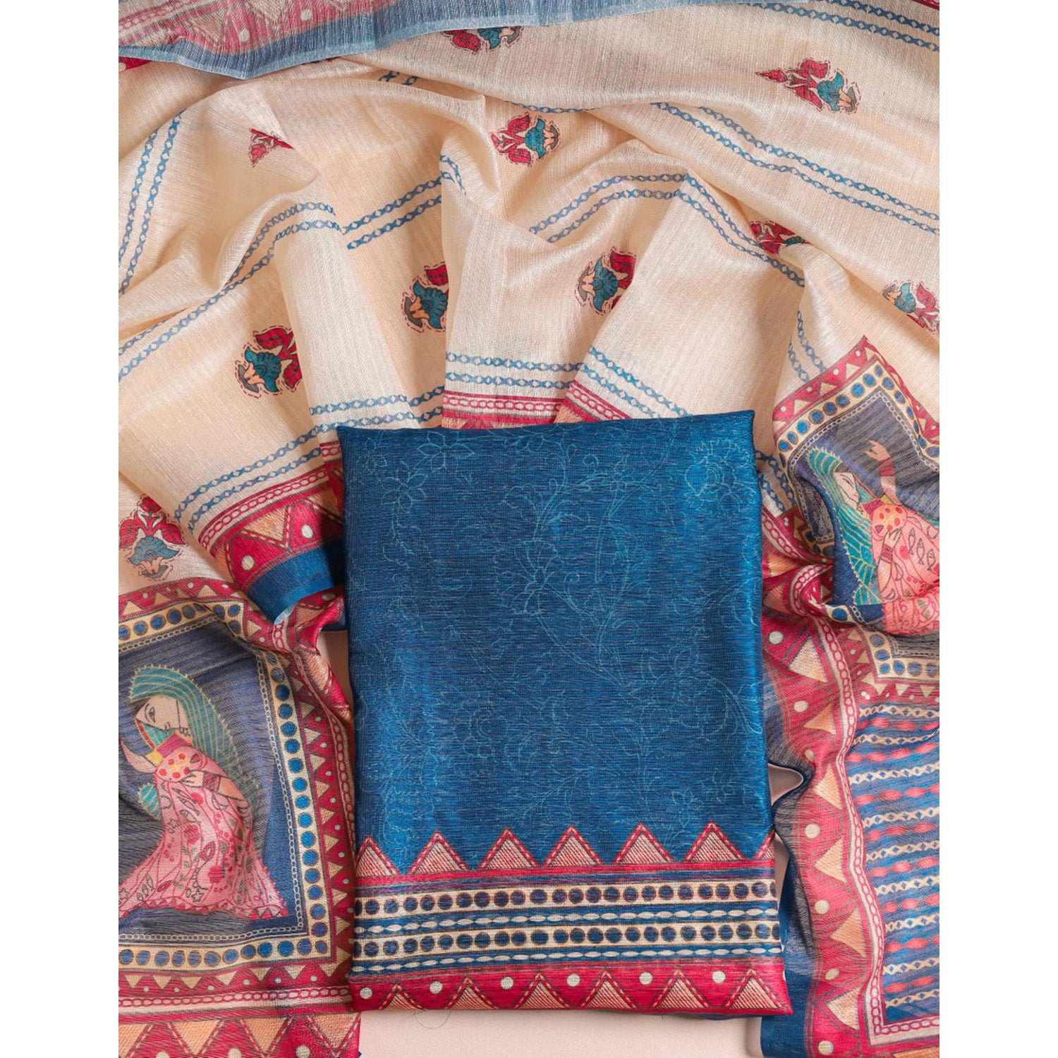 CHANDERI 2 PIECE SET