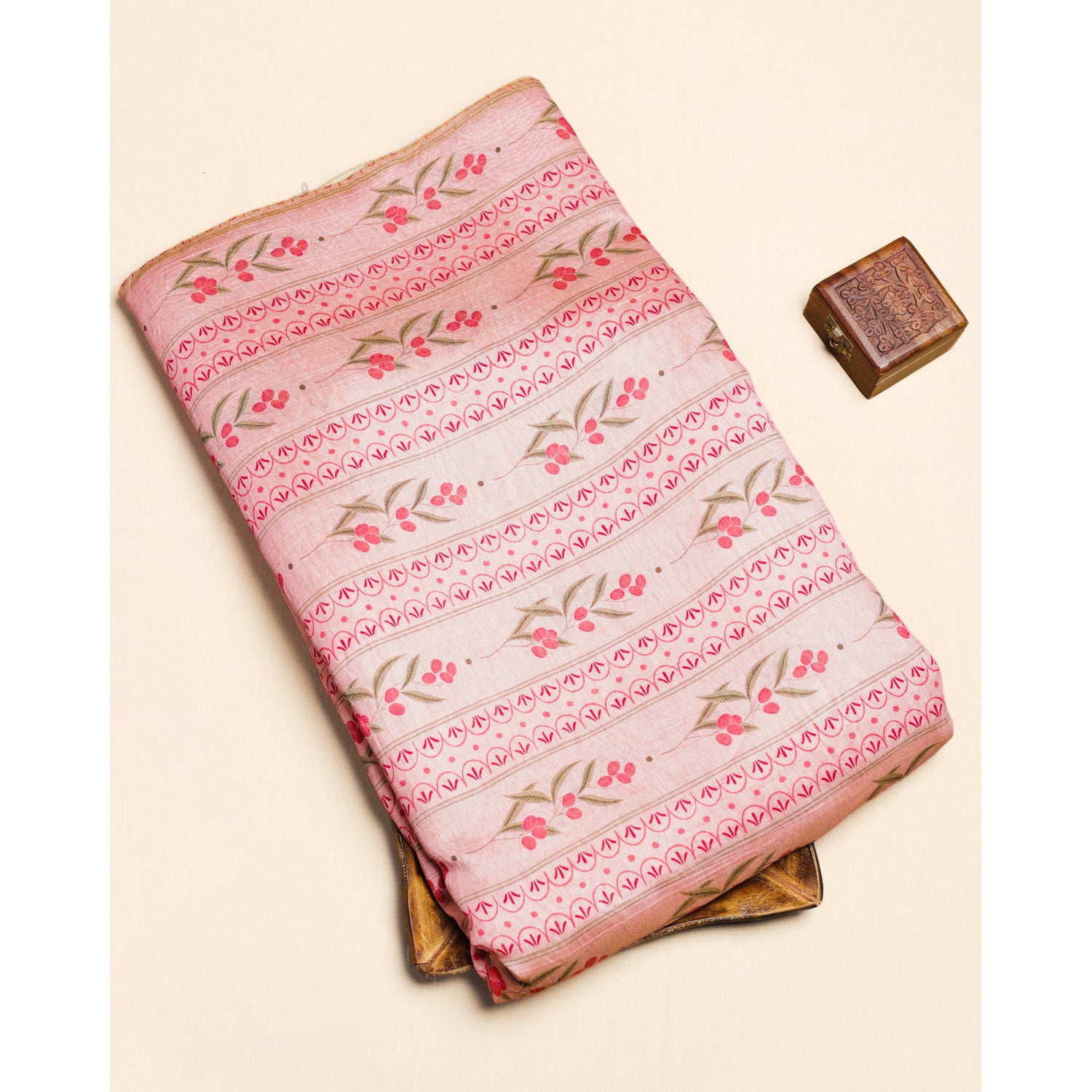 MOGRA CHANDERI PRINTED FABRIC