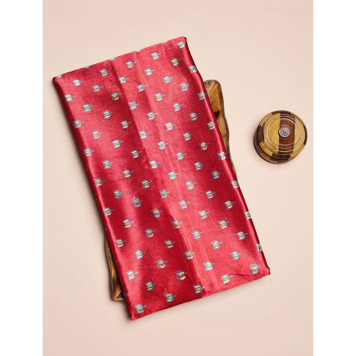 PURE MASHRU GAJJI SILK PRINTED FABRIC