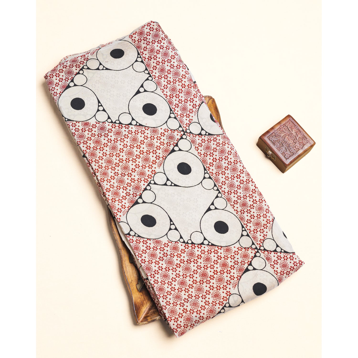 CREPE AJRAKH PRINTED FABRIC
