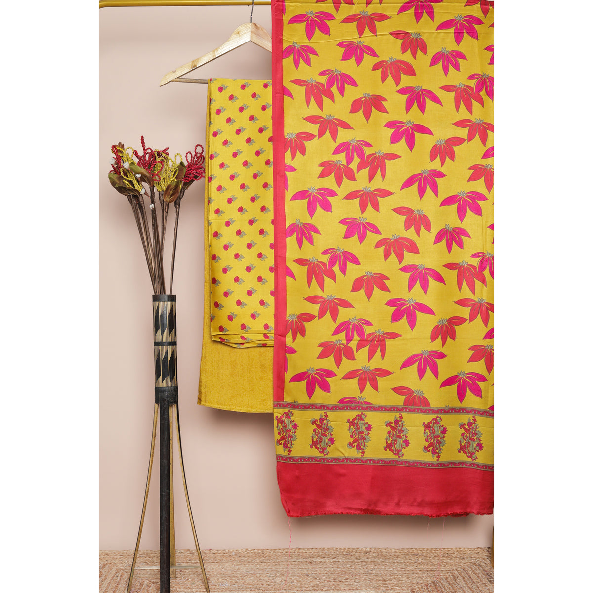 MODAL SILK PRINTED SUIT SET