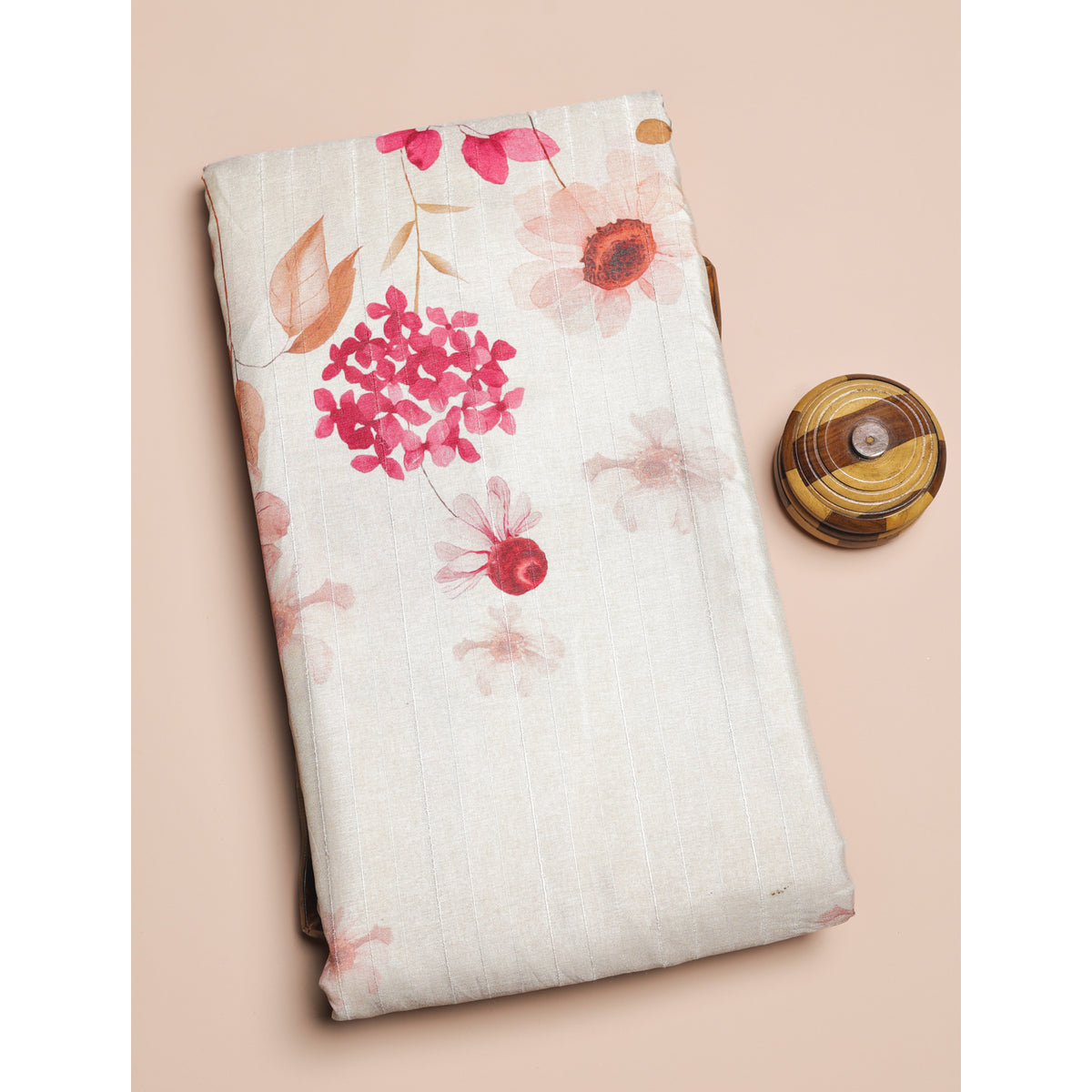 SEMI TUSSAR PRINTED FABRIC
