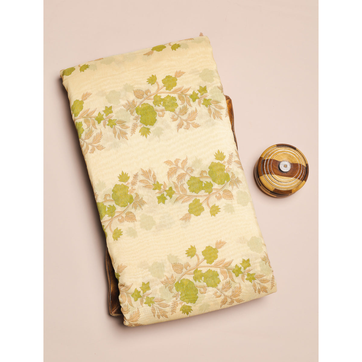 MUL CHANDERI PRINTED FABRIC