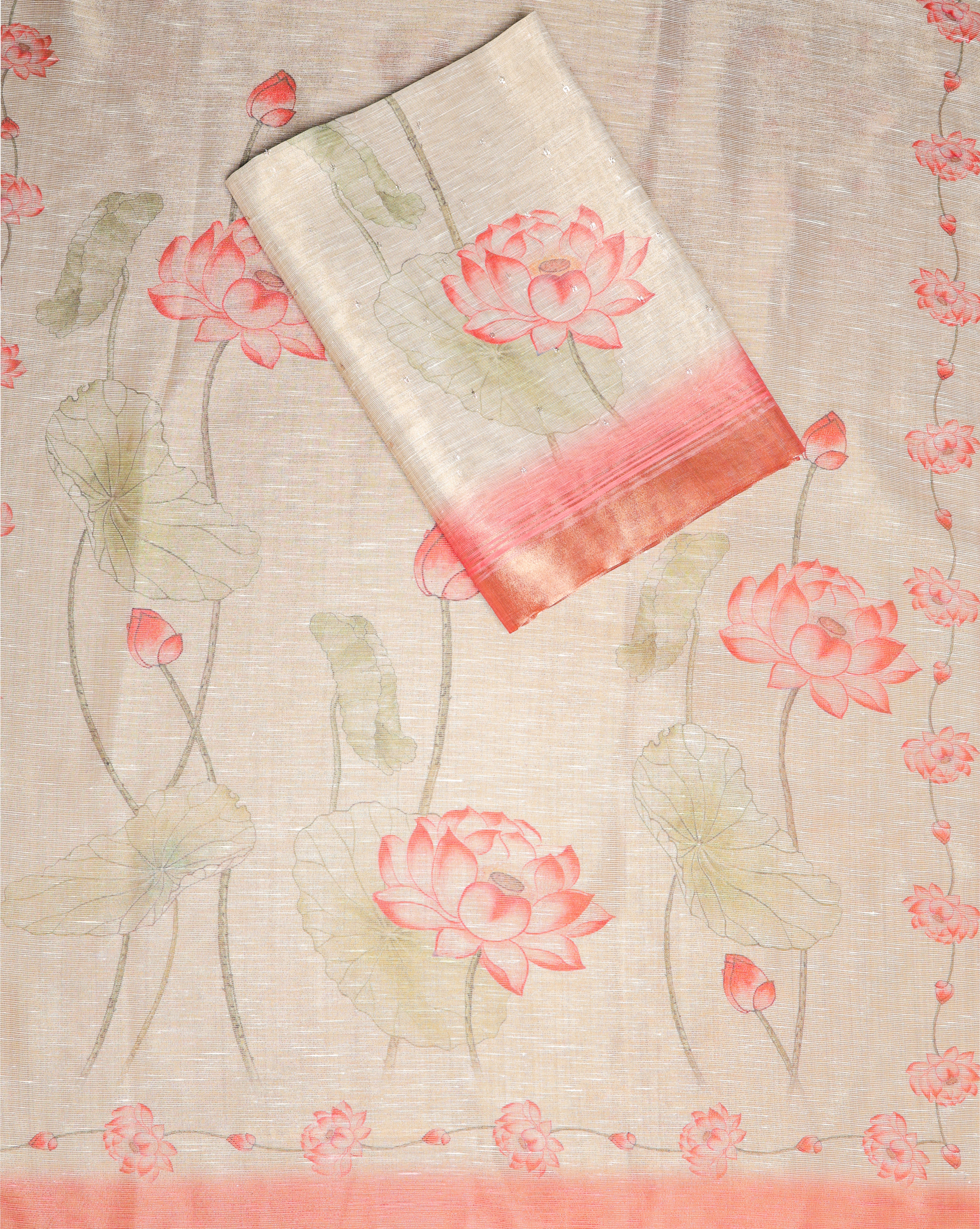TEHZEEB - TISSUE SILK PRINTED 2 PIECE SET