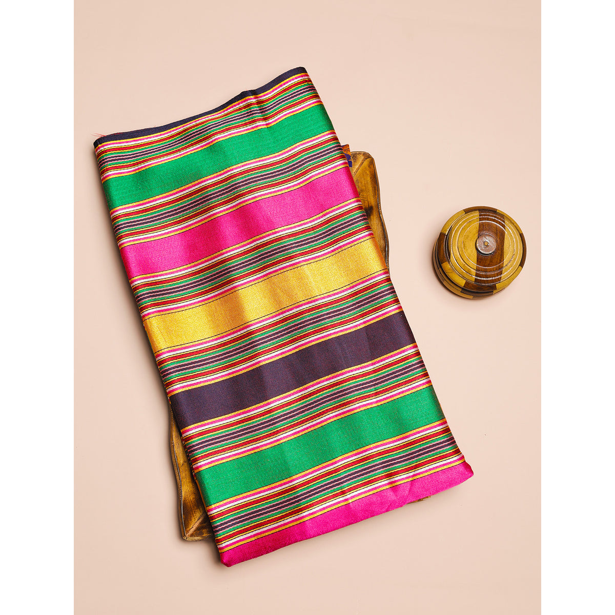 PURE MASHRU GAJJI SILK PRINTED FABRIC