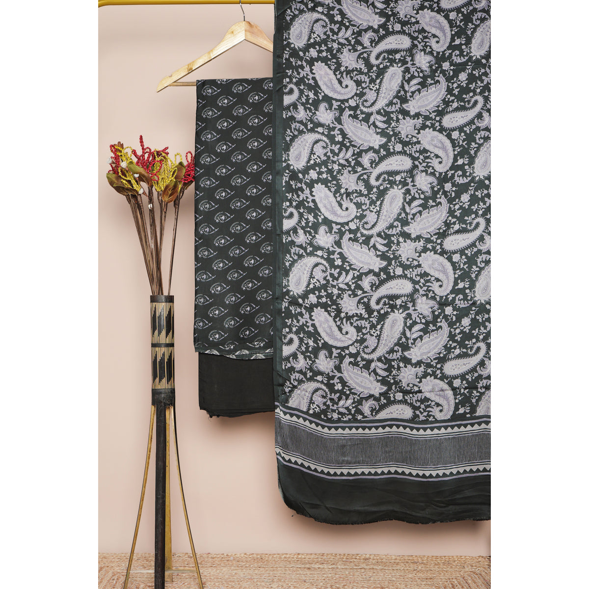 MODAL SILK PRINTED SUIT SET
