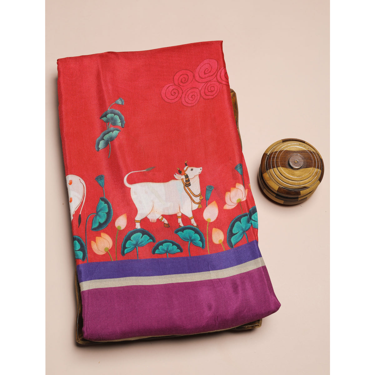 SEMI SILK PRINTED FABRIC
