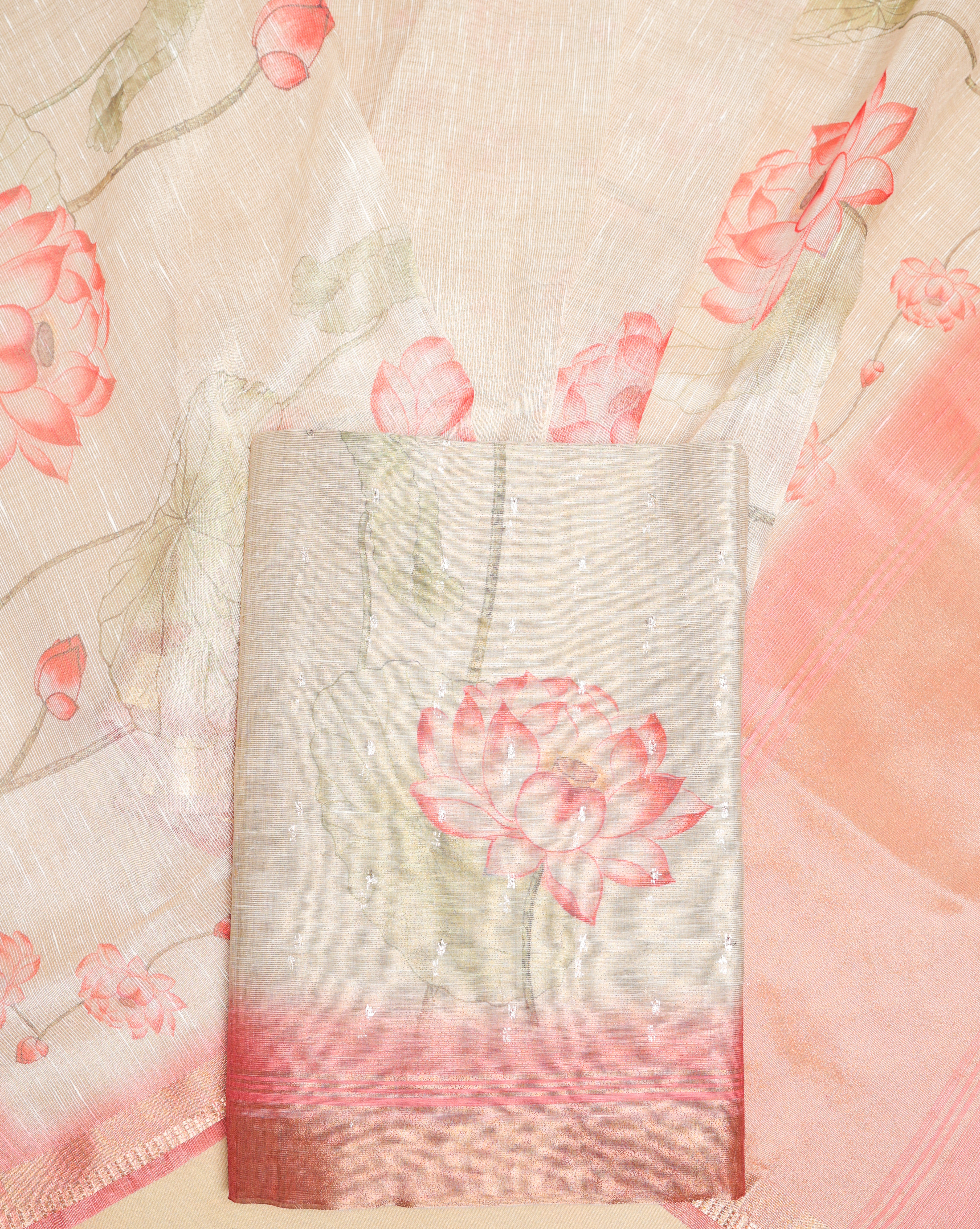 TEHZEEB - TISSUE SILK PRINTED 2 PIECE SET
