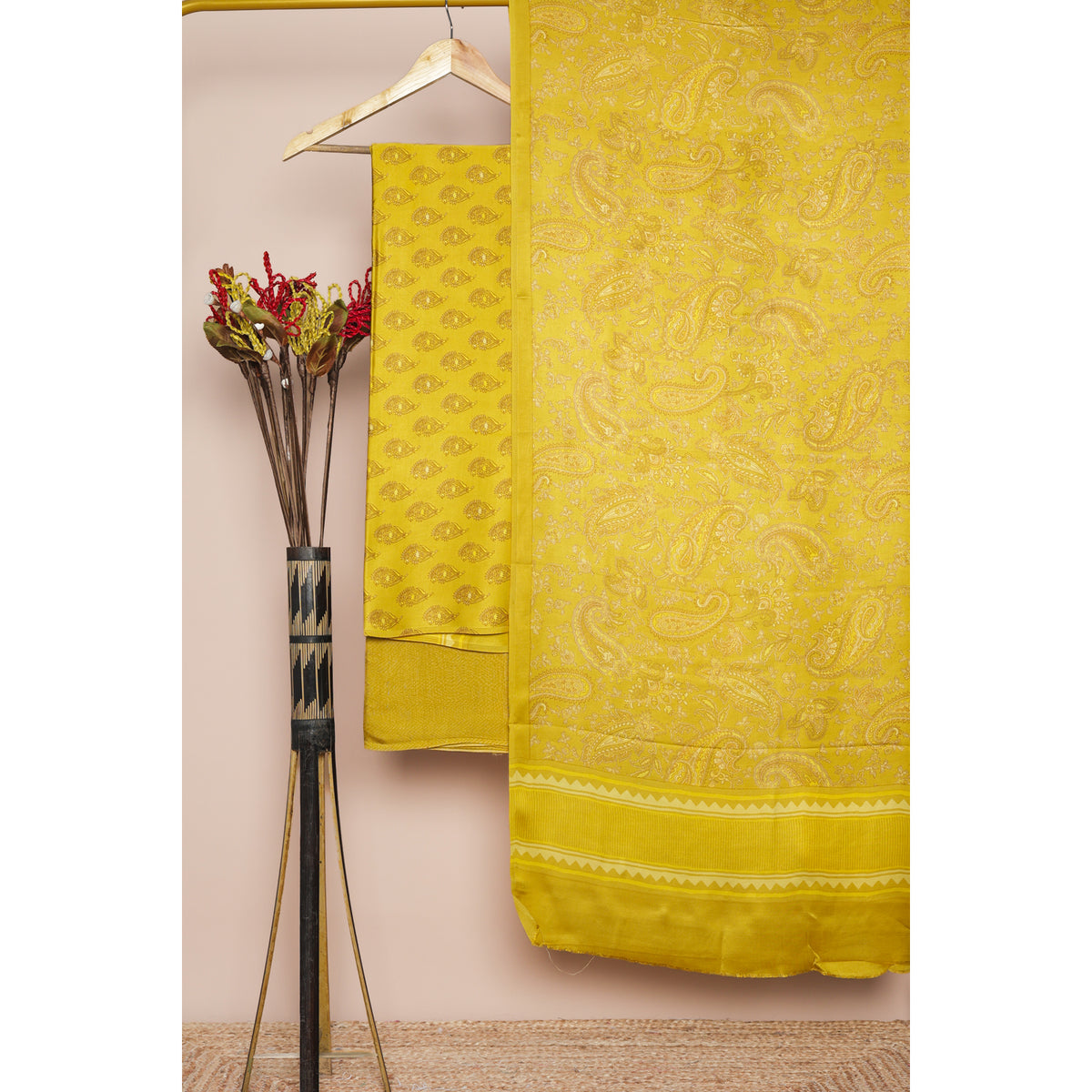 MODAL SILK PRINTED SUIT SET