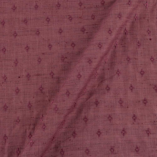 Matka Silk Feel Tea Rose Colour Thread Embroidered 43 Inches Width Fabric