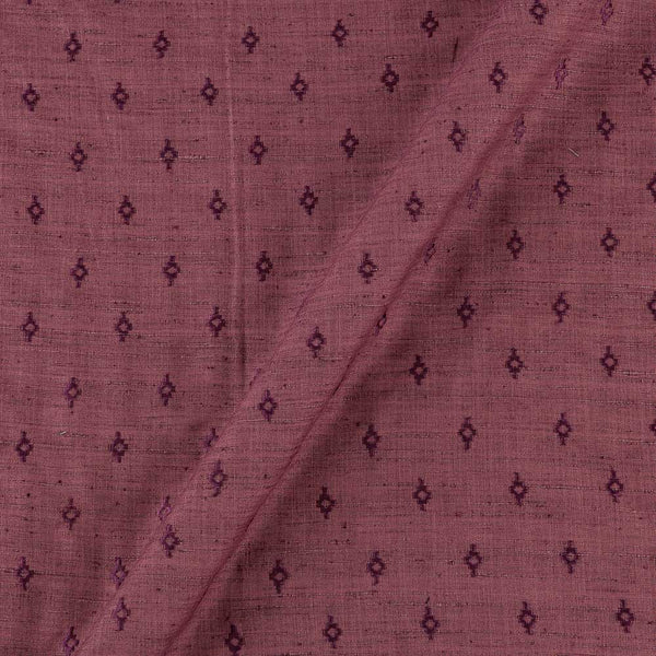 Matka Silk Feel Dusty Rose Colour Thread Embroidered 43 Inches Width Fabric