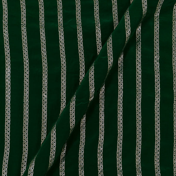 Buy Sequence Embroidered On Bottle Green Colour Crepe Silk Viscose Fabric Online 3026C11