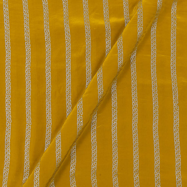 Buy Sequence Embroidered On Mustard Colour Crepe Silk Viscose Fabric Online 3026C2