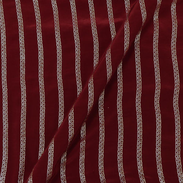 Buy Sequence Embroidered On Maroon Colour Crepe Silk Viscose Fabric Online 3026C4