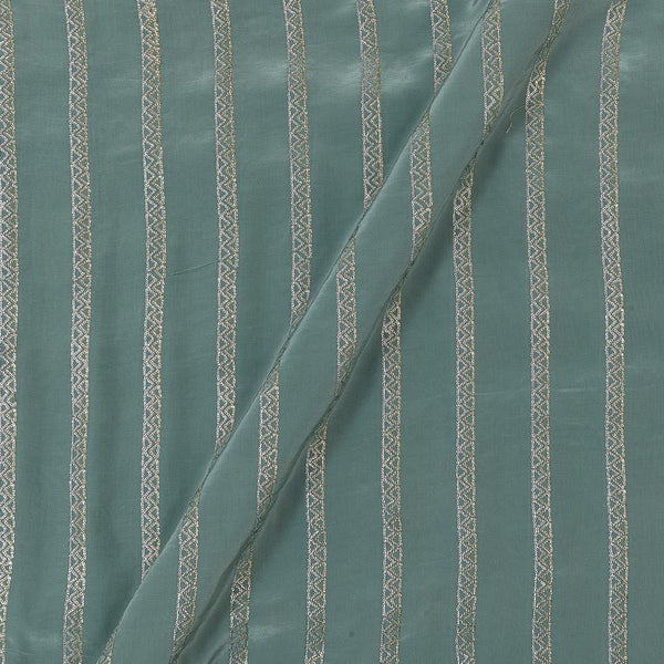 Buy Sequence Embroidered On Cambridge Blue Colour Crepe Silk Viscose Fabric Online 3026C8