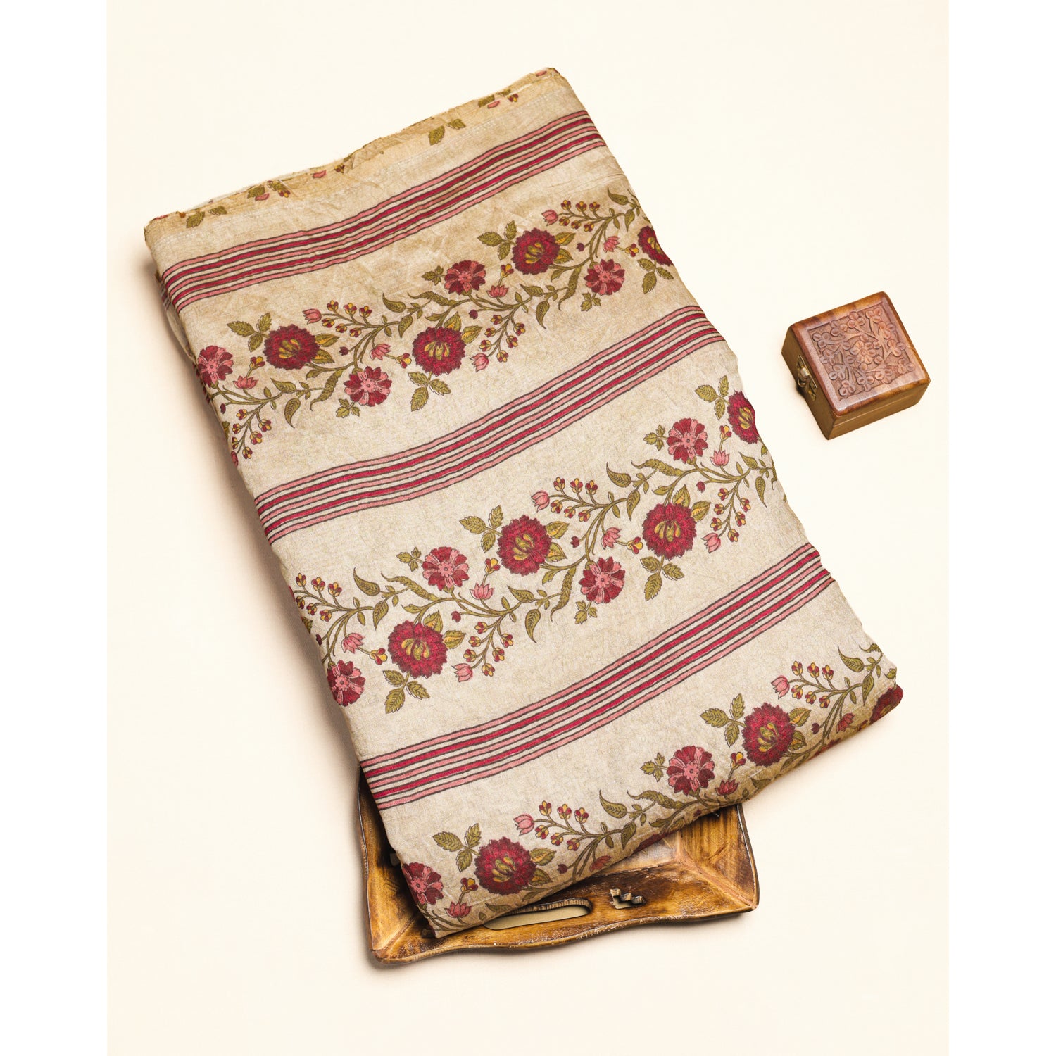 MOGRA CHANDERI PRINTED FABRIC