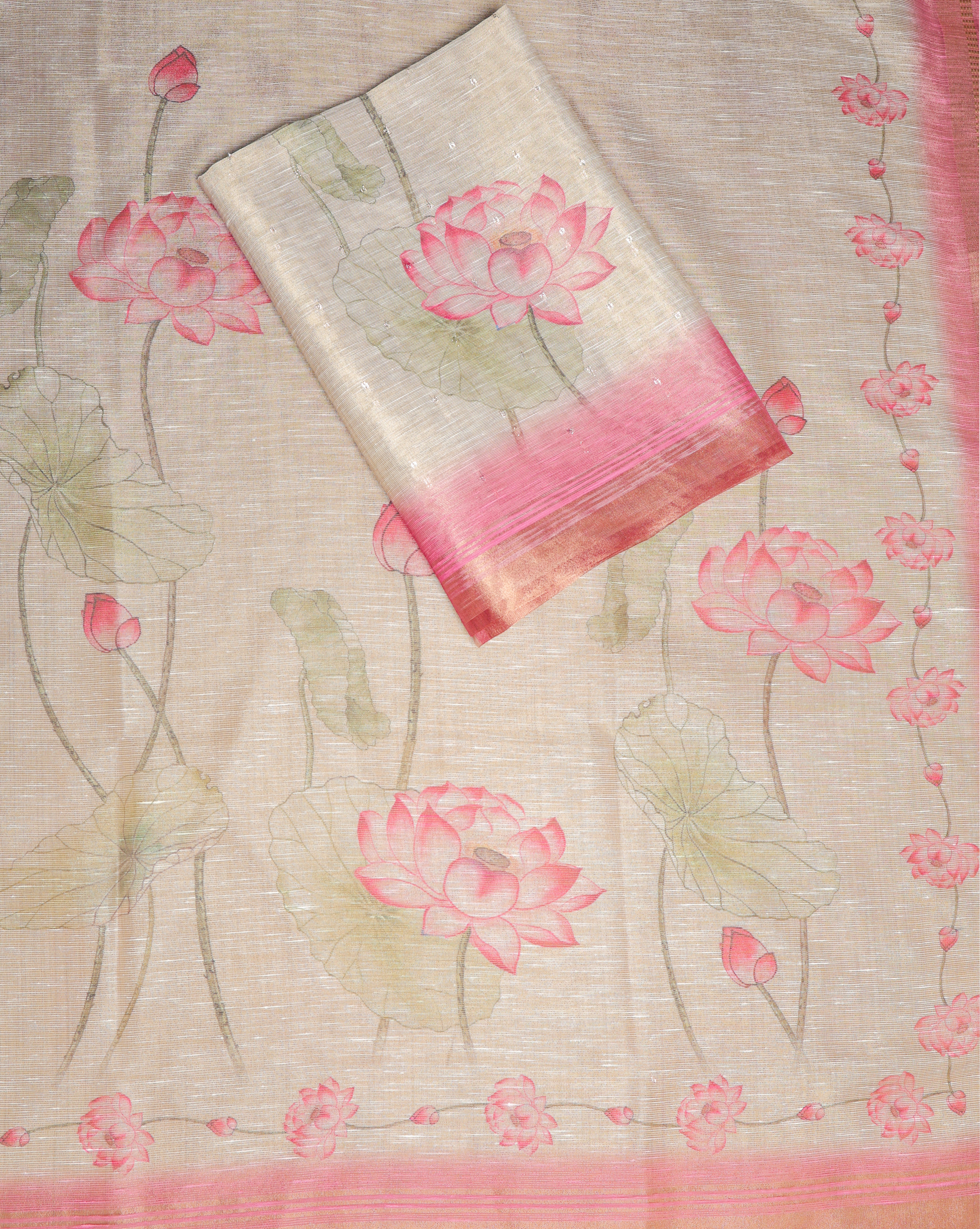 TEHZEEB - TISSUE SILK PRINTED 2 PIECE SET