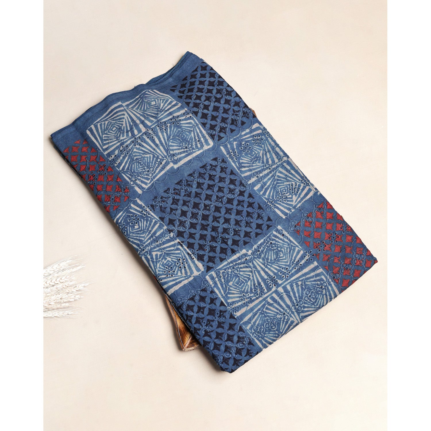 PURE AJRAKH COTTON HAKOBA FABRIC
