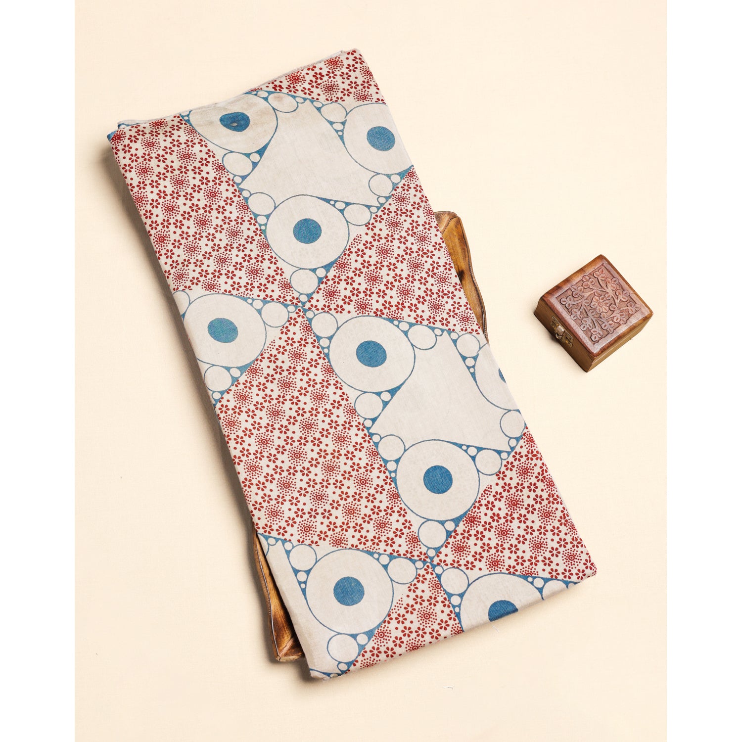 CREPE AJRAKH PRINTED FABRIC