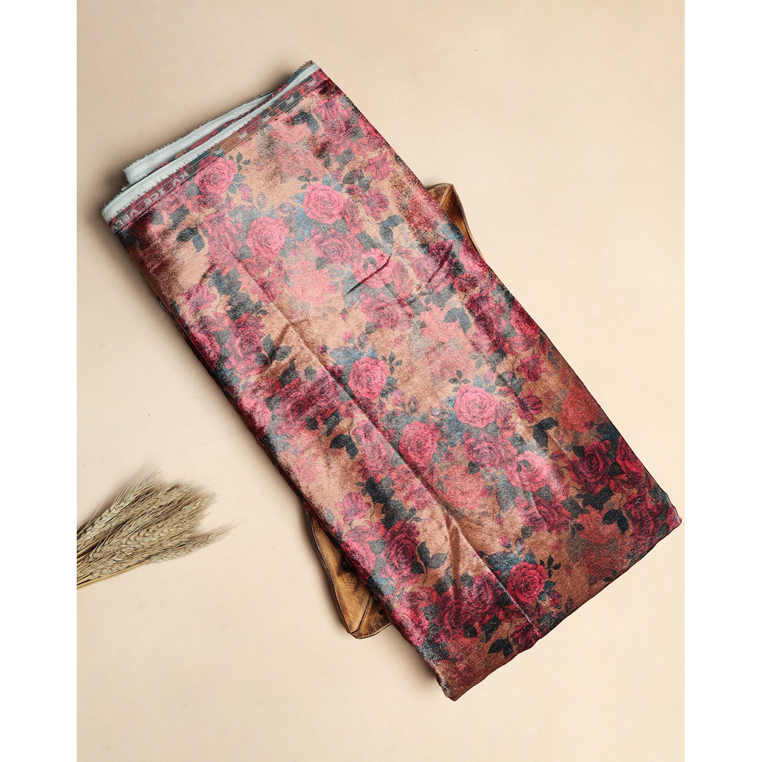 MEHFIL-E-RANG - VELVET DIGITAL PRINTED FABRIC