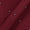 Cotton Maroon Colour Artificial Mirror Work Embroidered Fabric Online 3105A1