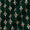 Georgette Bottle Green Colour Tikki & Gold Thread Embroidered Fabric Online 3126P