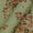 Linen Feel Pista Green Colour Floral Print with Thread and Tikki Embroidered 42 Inches Width Fancy Fabric