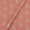 Linen Feel Peach Pink Colour Floral Thread Embroidered 43 Inches Width Fancy Fabric Cut of 0.70 Meter