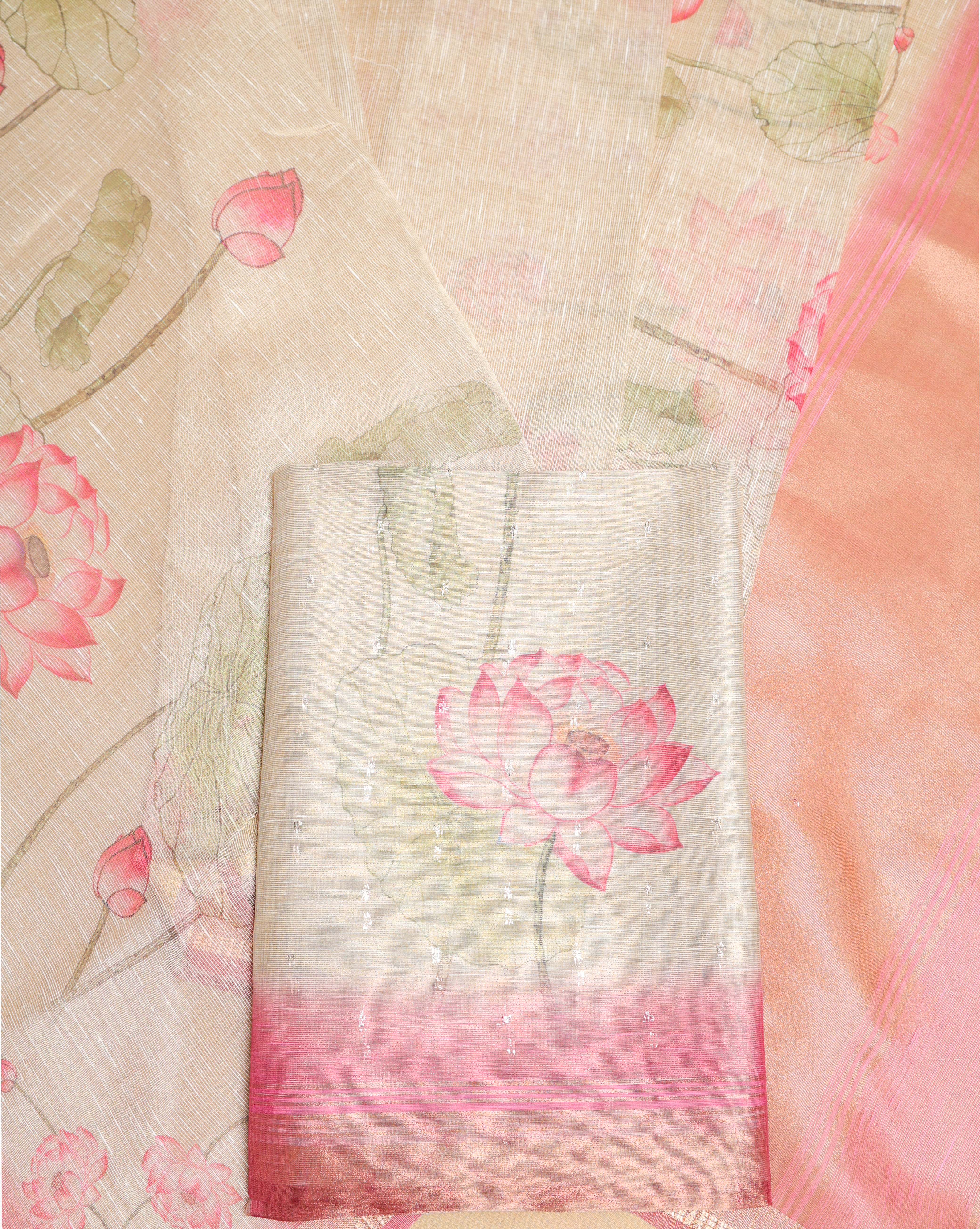TEHZEEB - TISSUE SILK PRINTED 2 PIECE SET