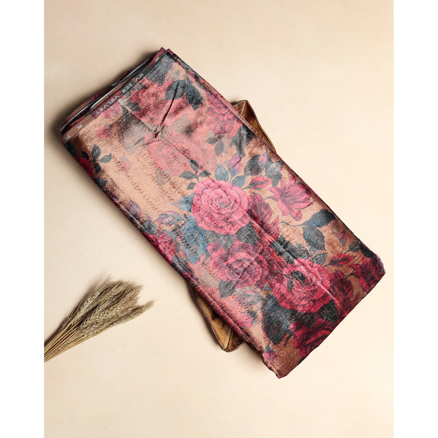 MEHFIL-E-RANG - VELVET DIGITAL PRINTED FABRIC