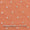 Georgette Peach Orange Colour Artificial Mirror Embroidered Fabric Online 3239AJ