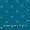 Georgette Ocean Blue Colour Artificial Mirror Embroidered Fabric Online 3239AO