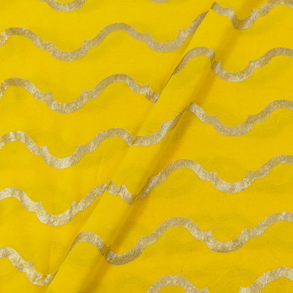 Georgette Turmeric Yellow Colour Gold Sequence Embroidered Fabric Online 3270E1