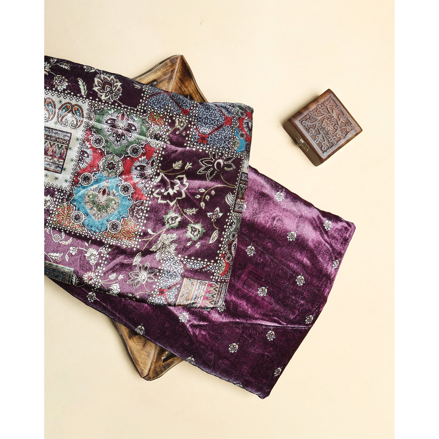MEHFIL-E-RANG - VELVET DIGITAL PRINTED MIX & MATCH