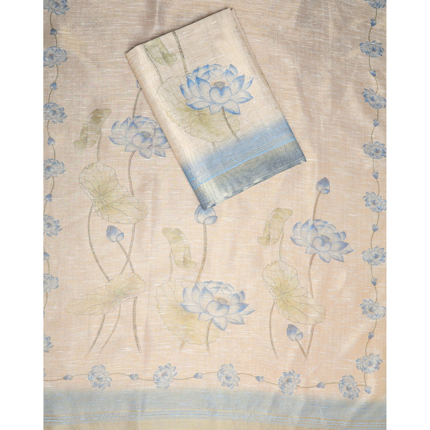 TEHZEEB - TISSUE SILK PRINTED 2 PIECE SET