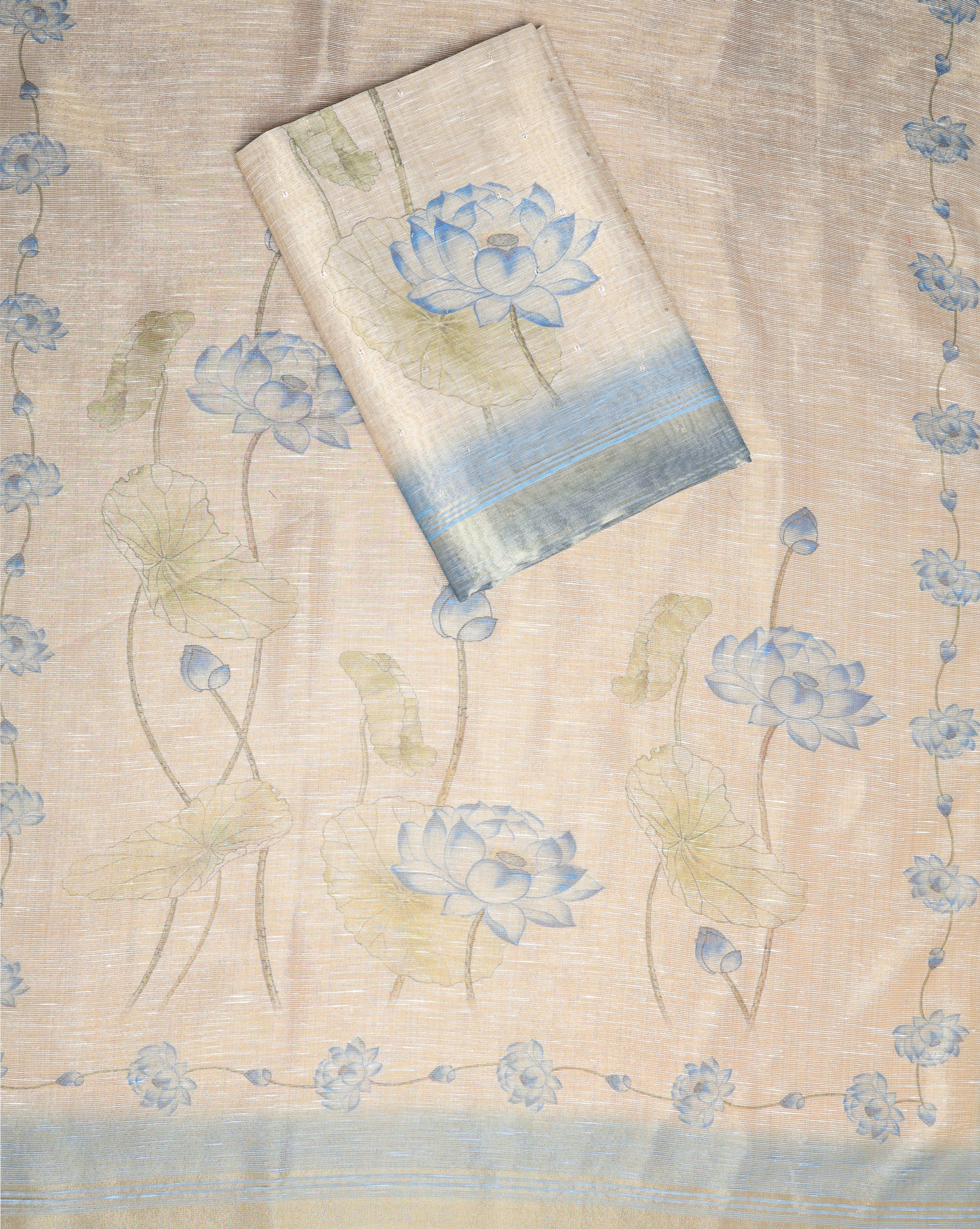 TEHZEEB - TISSUE SILK PRINTED 2 PIECE SET