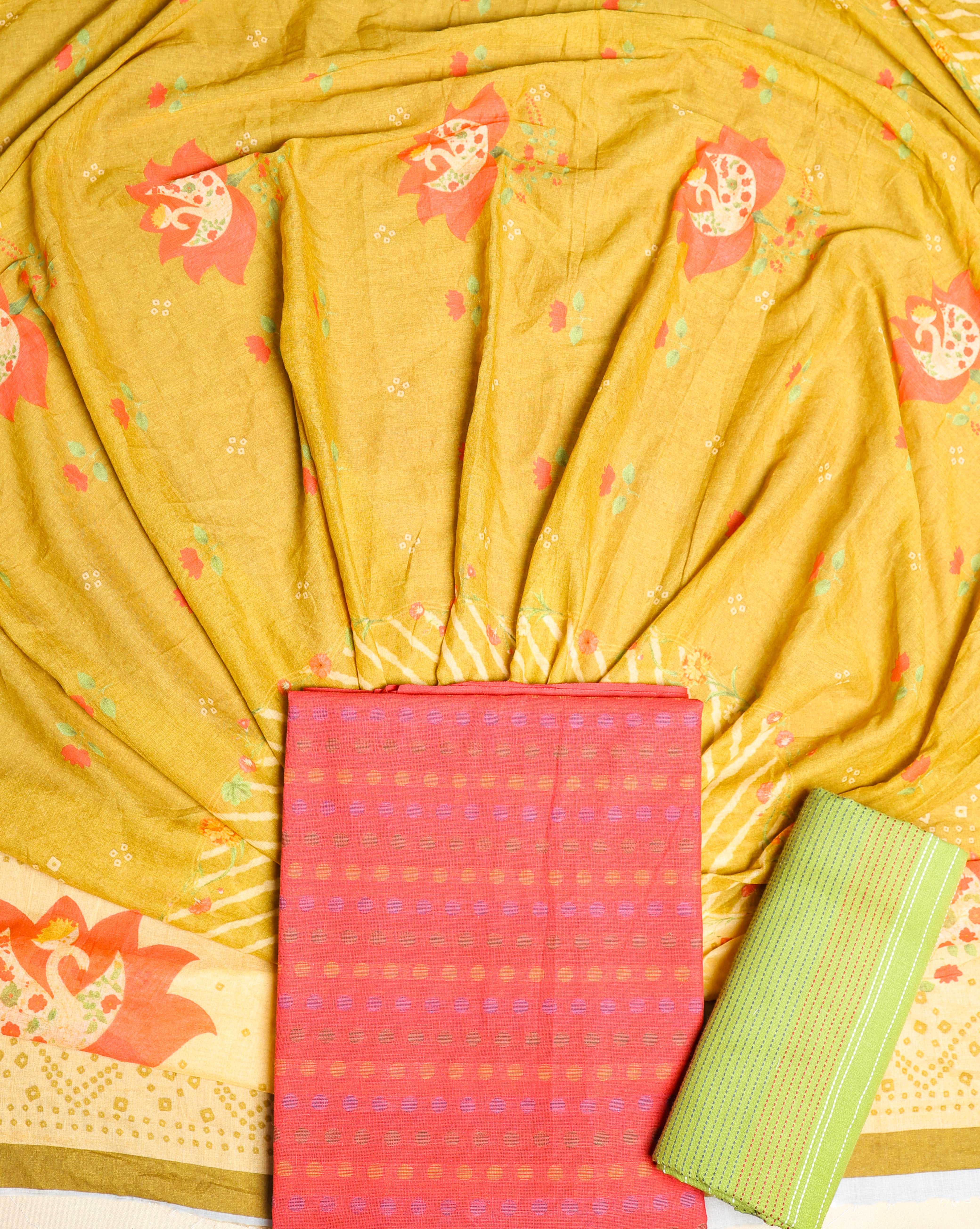 PURE COTTON HANDLOOM SUIT SET